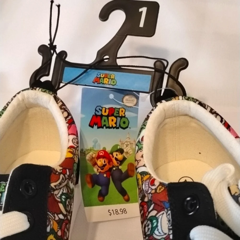 Nintendo By Ground Up Super Mario Theme Sneakers and Mug Set, Size: 1, NWT